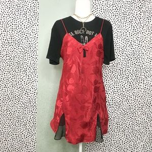 Gold Label Victoria’s Secret Wine Slip Dress